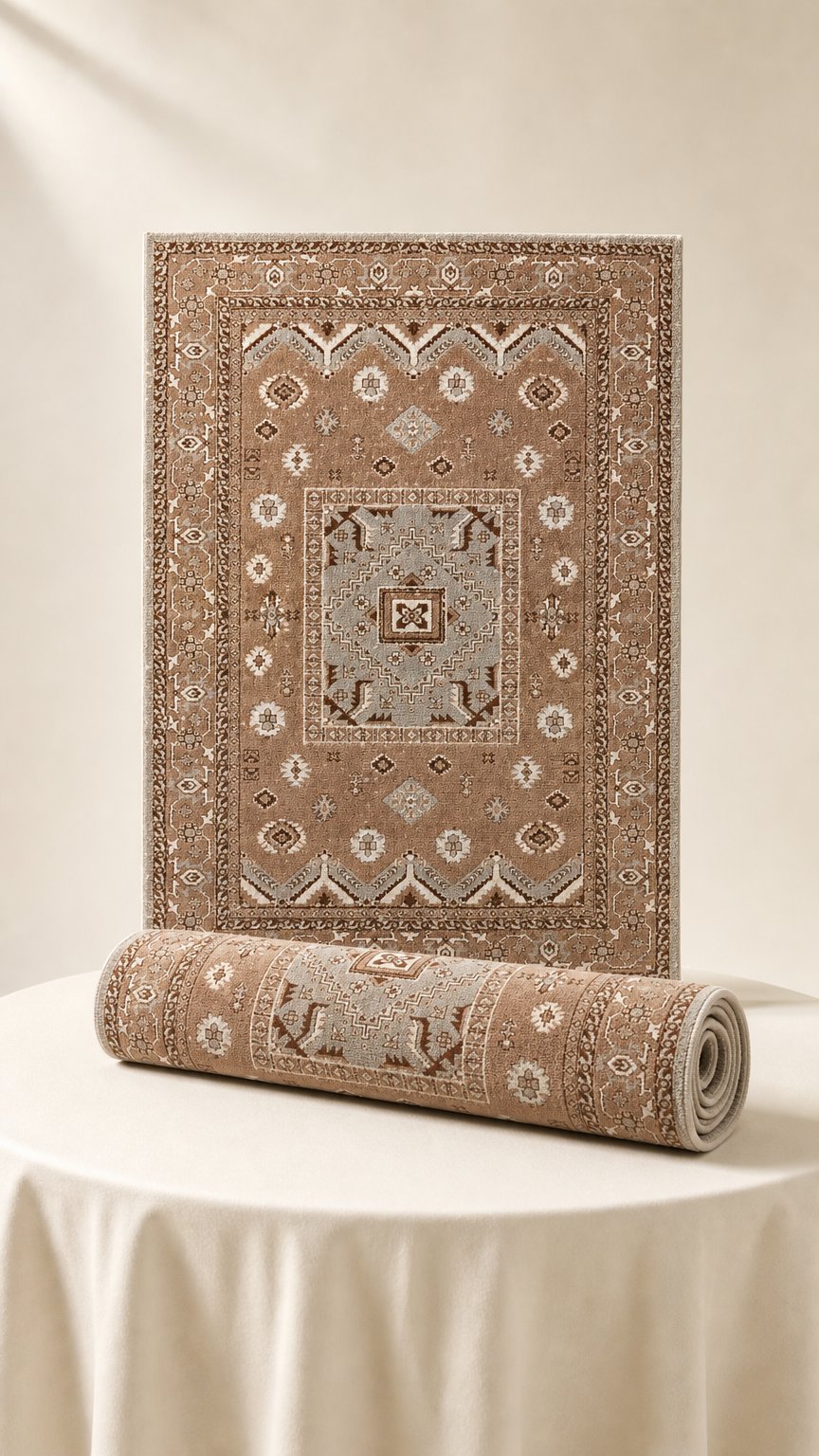 AI product shot of Jehotte Boho Traditional Area Rug