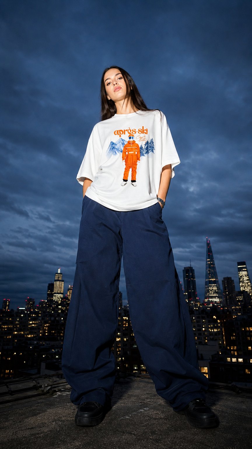 AI product shot of Apres Ski T-shirt