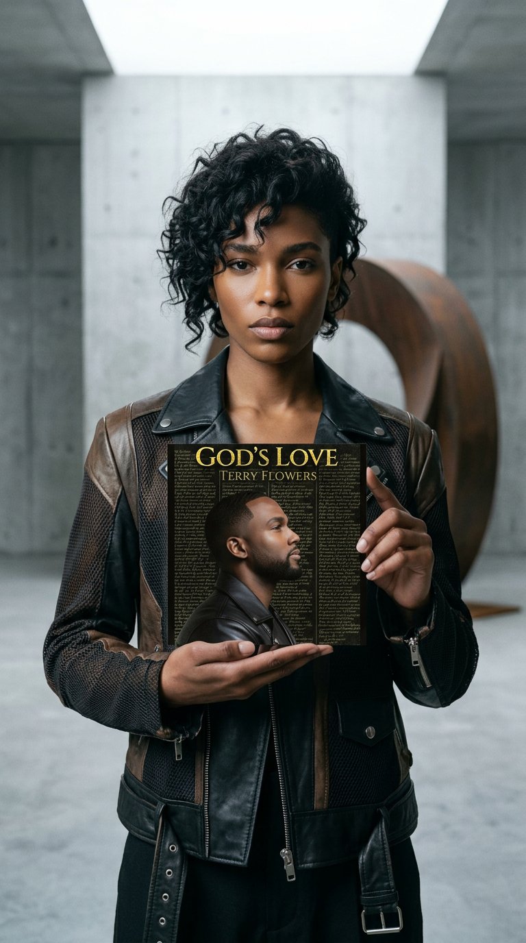 AI product shot of GOD'S LOVE - TERRY FLOWERS