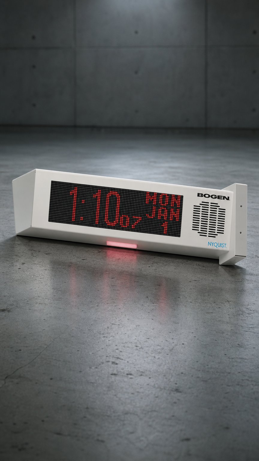 AI product shot of Nyquist VoIP Double-Sided LED Message Display & Flasher NQ-DSC01