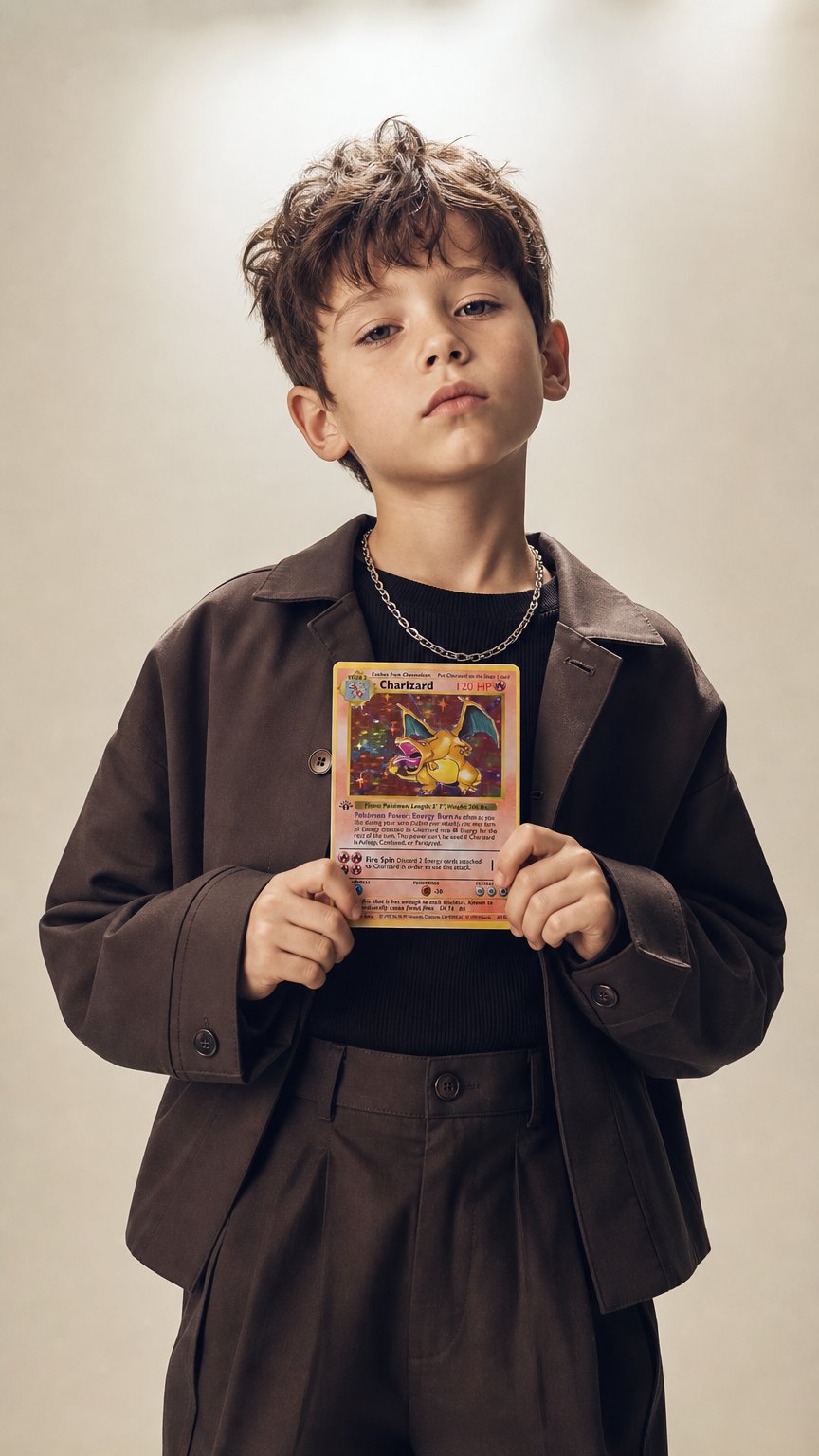 AI product shot of Charizard - 4 - Base Set (1st Edition & Shadowless) Pokemon
