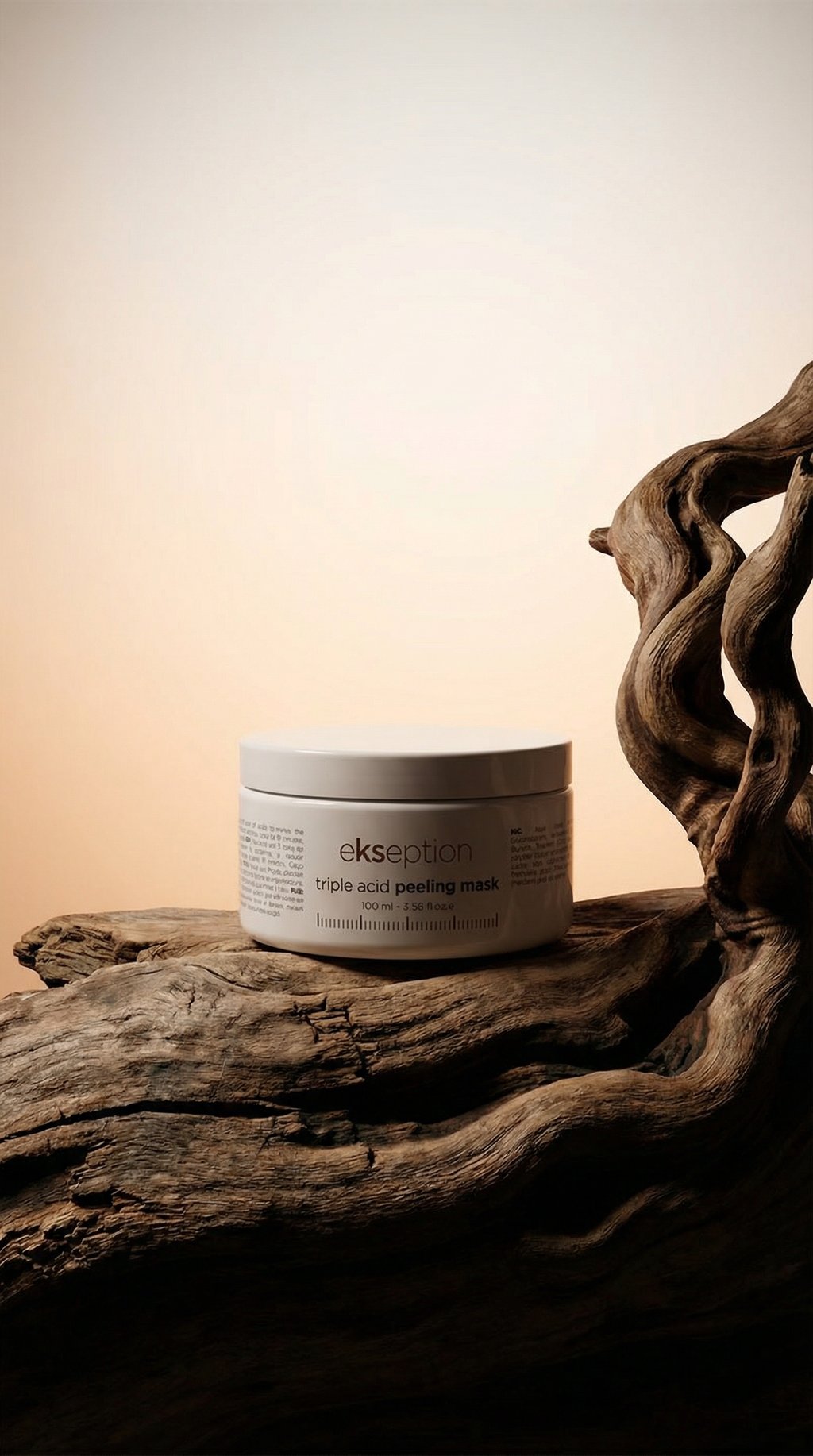 AI product shot of triple acid peeling mask