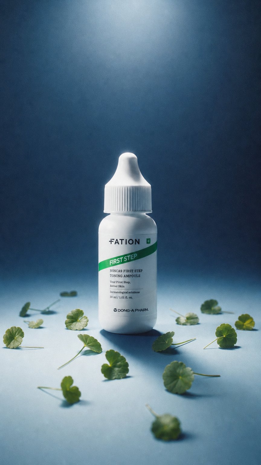 AI product shot of 파티온 노스카나인 퍼스트스텝 흔적앰플 30 ml