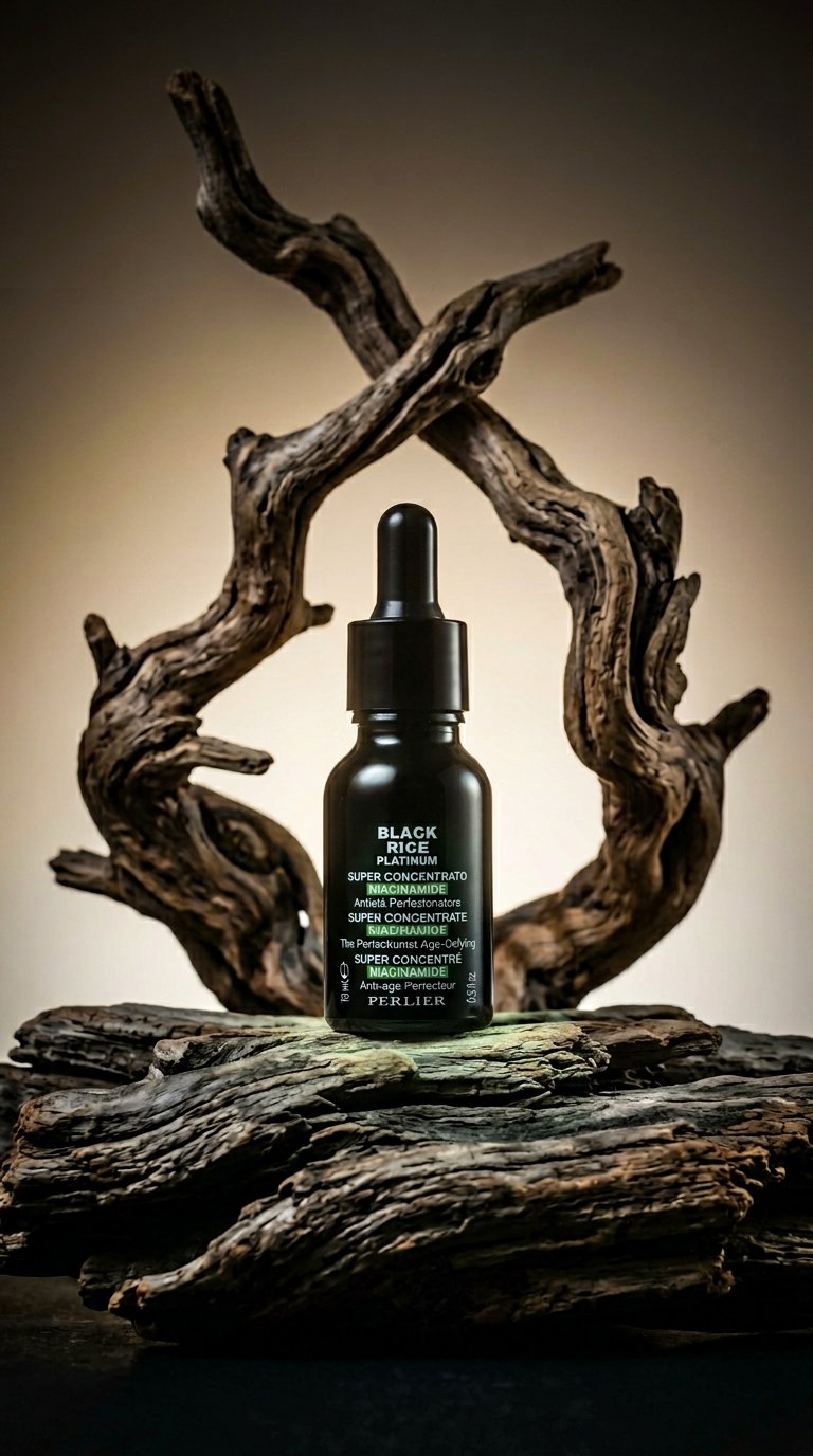 AI product shot of Black Rice Niacinamide Concentrate