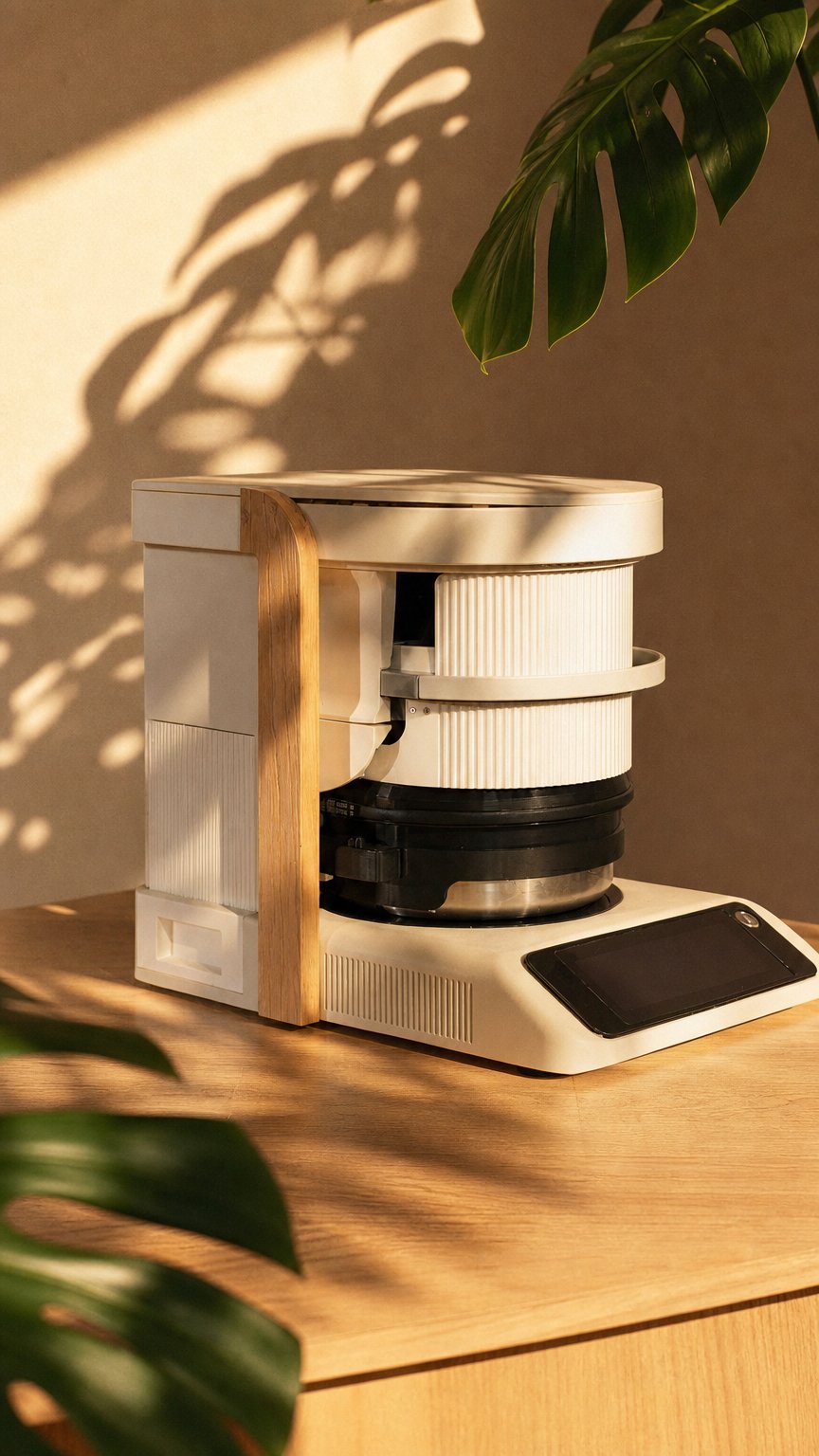 AI product shot of SwishOne Autonomous Meal System