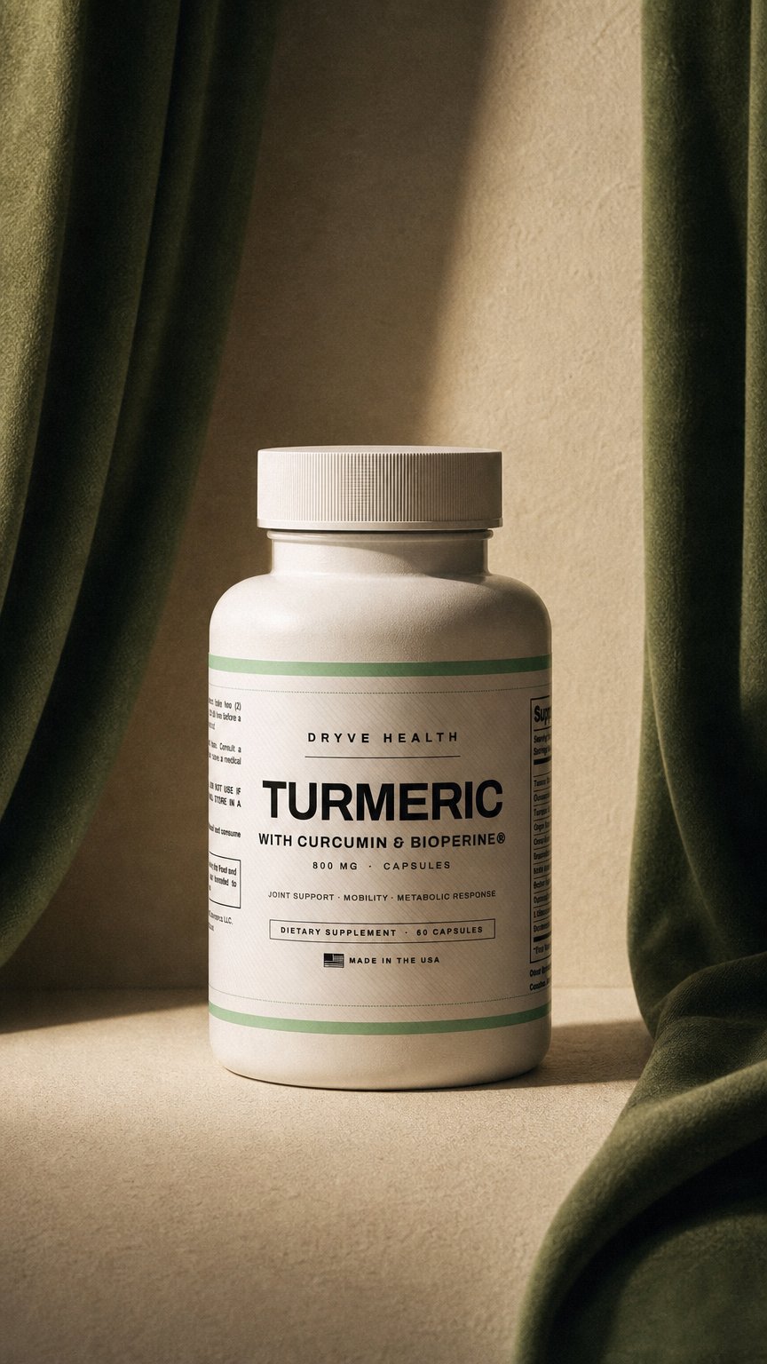 AI product shot of Turmeric