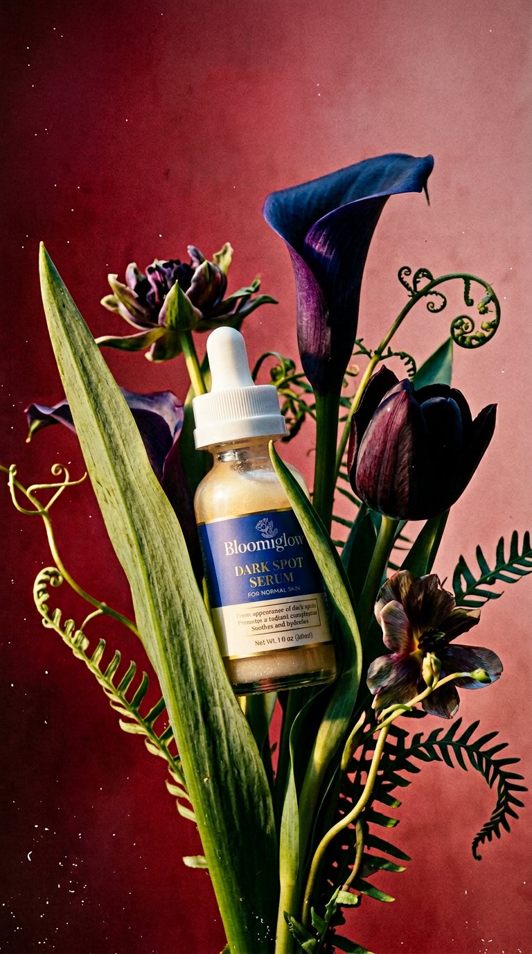 AI product shot of Dark Spot Serum for Normal Skin to brighten and even skin tone