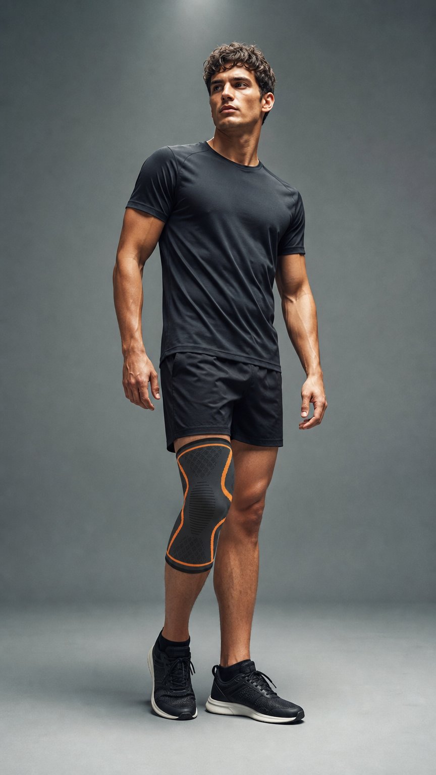 AI product shot of Bodevia Kneevana Knee Brace
