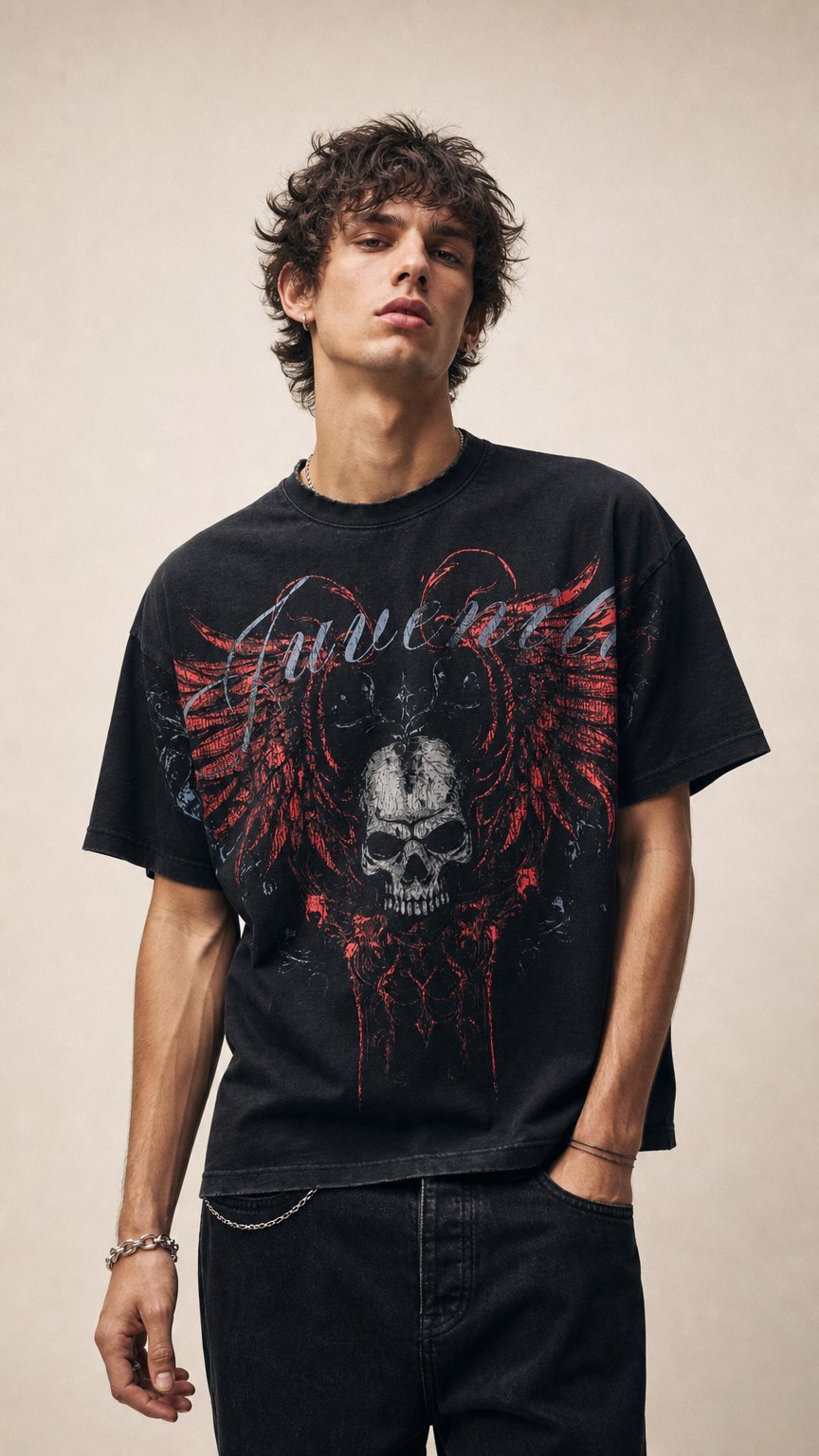 AI product shot of ETERNAL TEE
