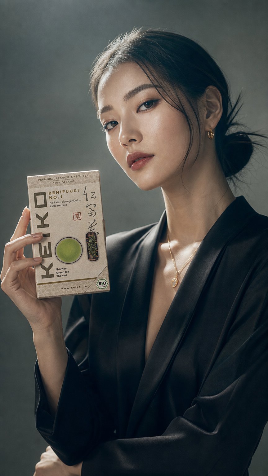 AI product shot of Benifuuki No.1 Organic green tea - 50 g loose