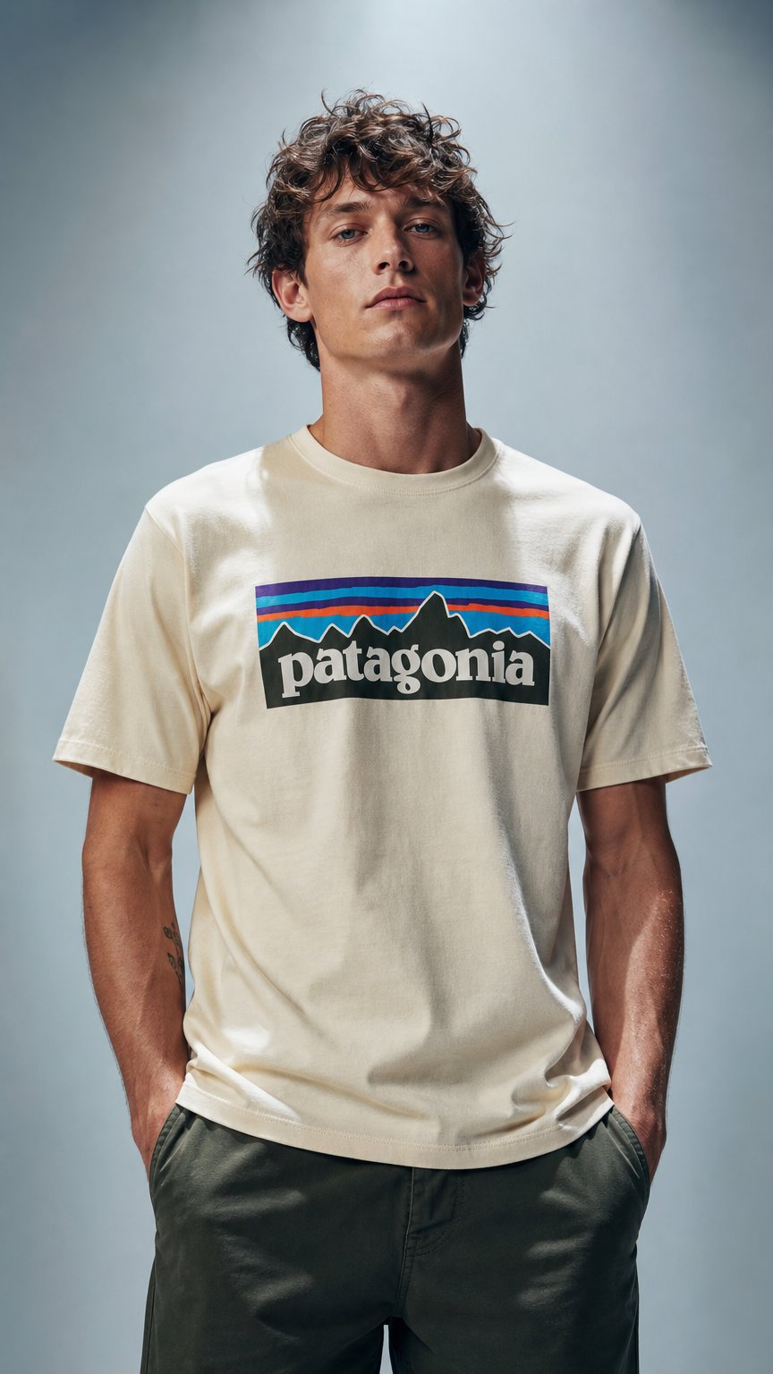 AI product shot of Patagonia M´S P-6 Logo T-Shirt