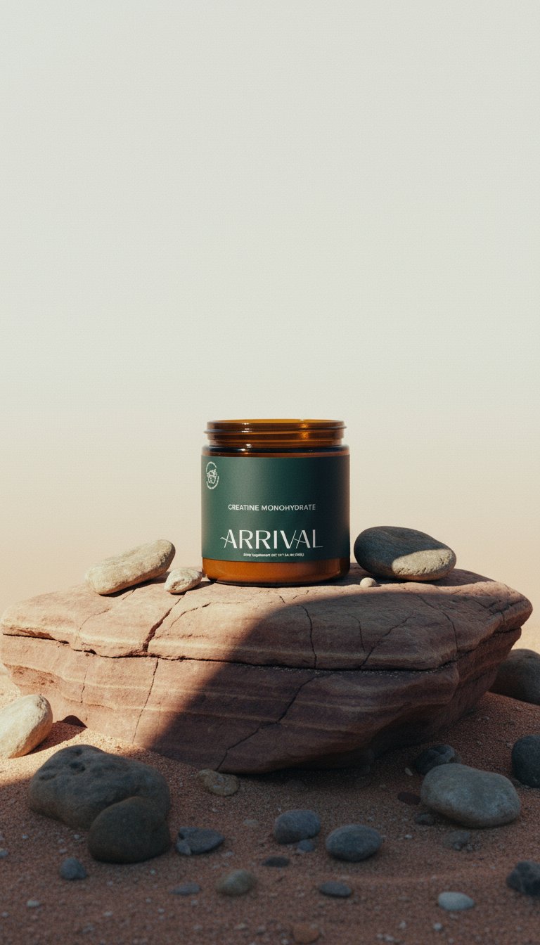 AI product shot of Arrival Creatine Monohydrate