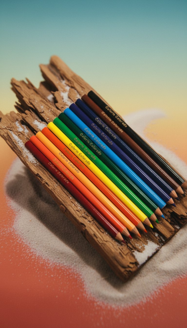 AI product shot of Colores Crayola Redondos