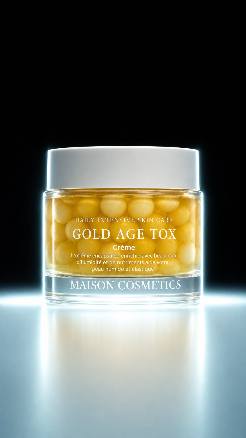 AI product shot of Maison Collagen Firming Capsule Cream