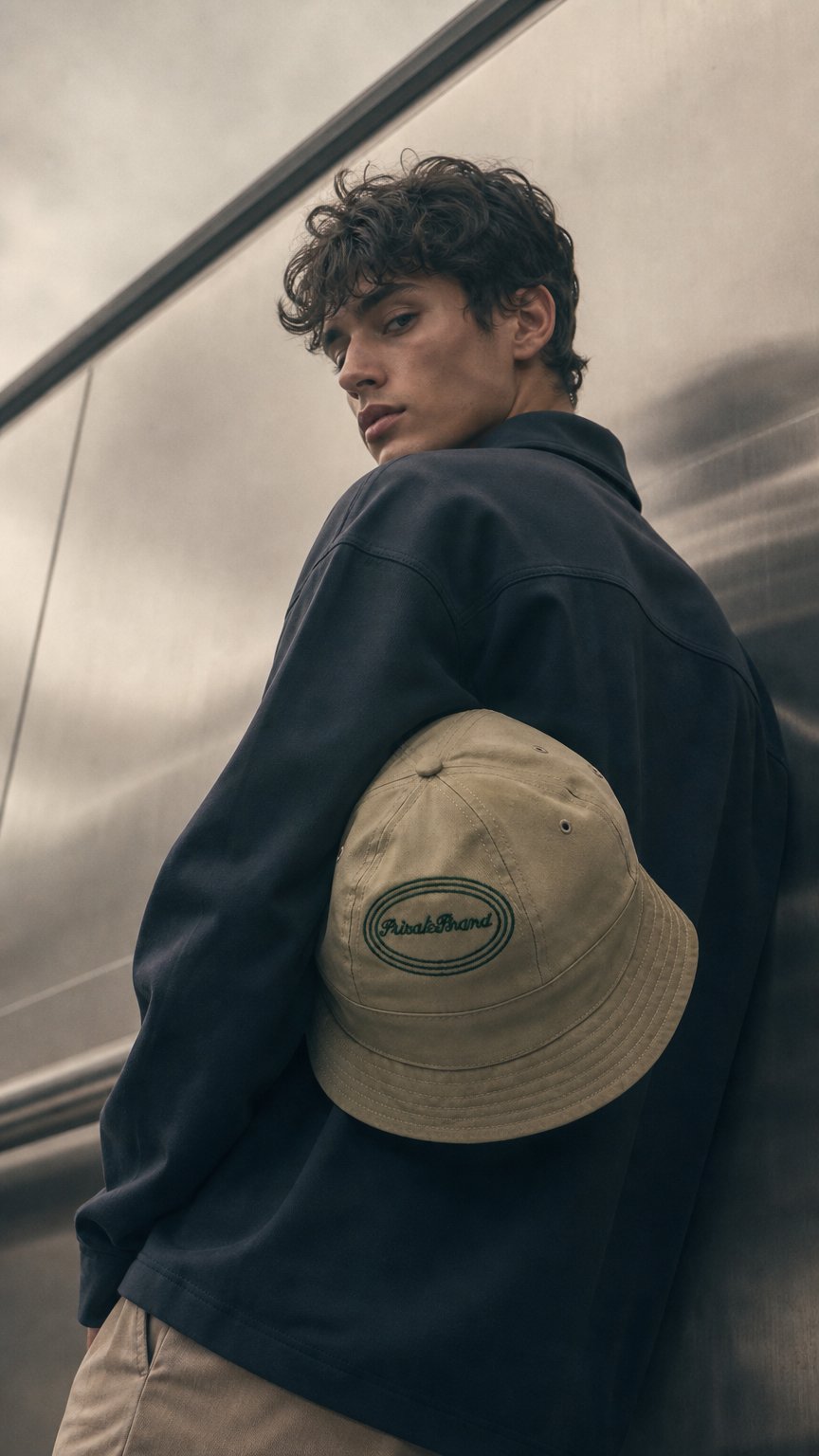 AI product shot of PB Jake Sportie Hat – Khaki