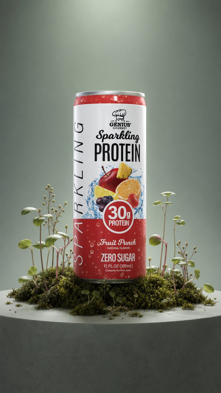 AI product shot of Sparkling Clear Protein - Fruit Punch