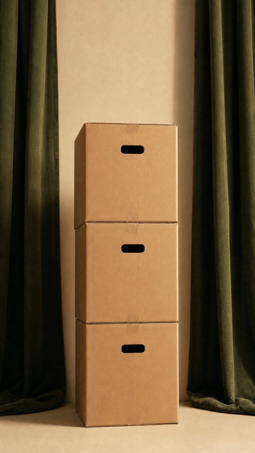 AI product shot of 500x350x350 5w KARTON PUDŁO PUDEŁKO TEKTUROWE 5WARSTW