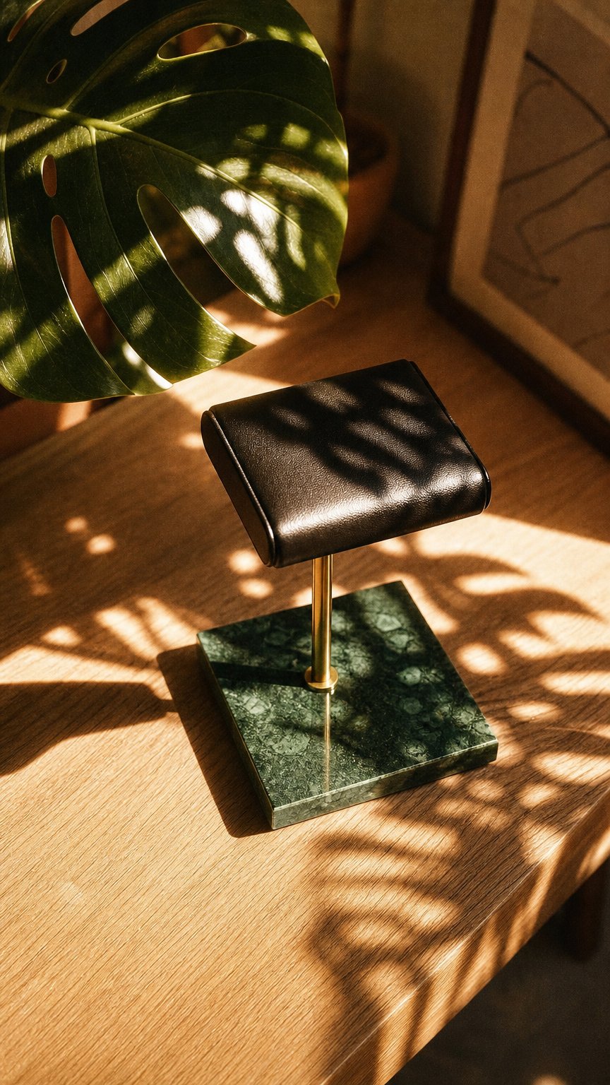 AI product shot of Blake Marble Watch Stand