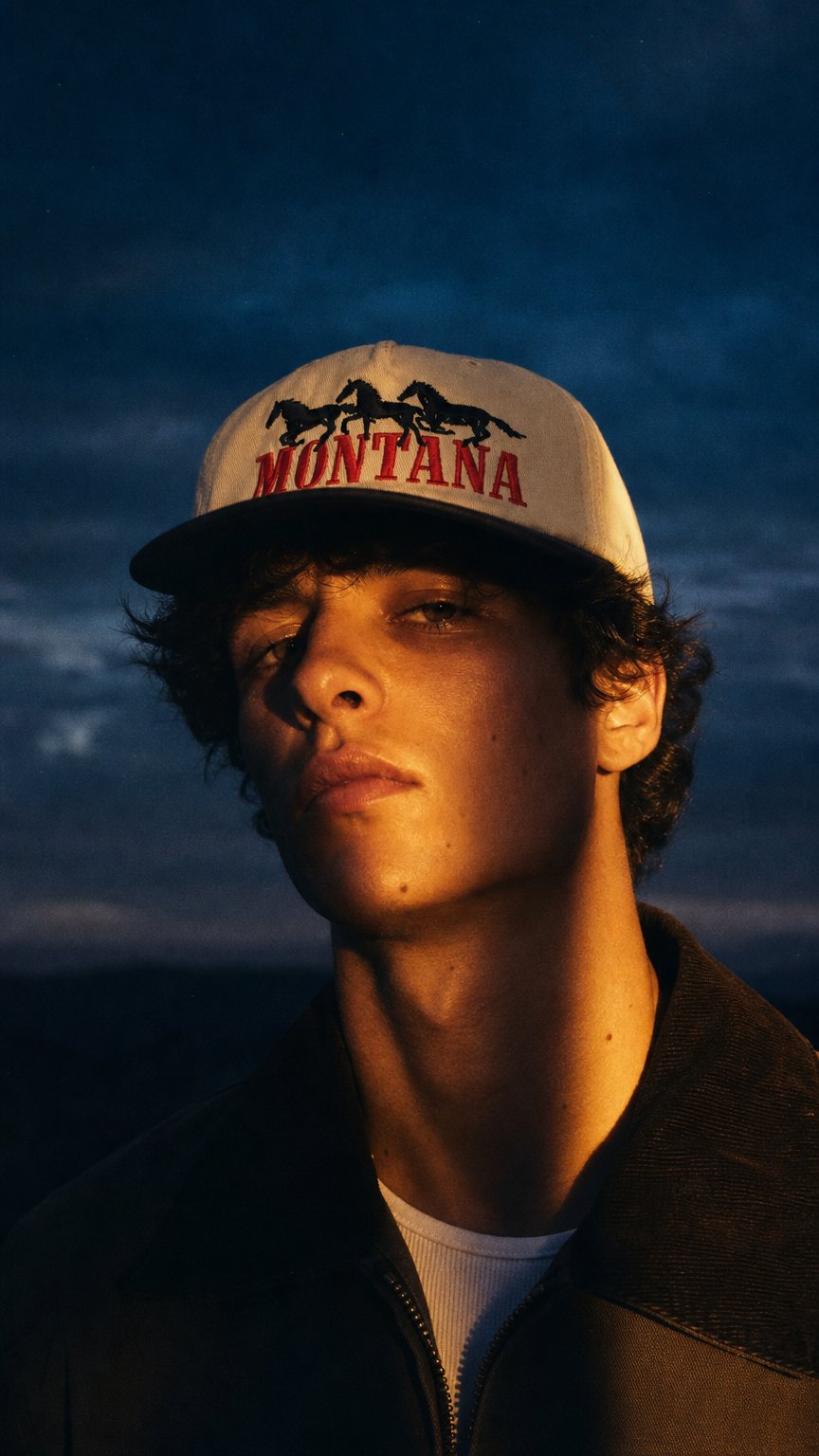 AI product shot of Herd Cap - Bone/Black