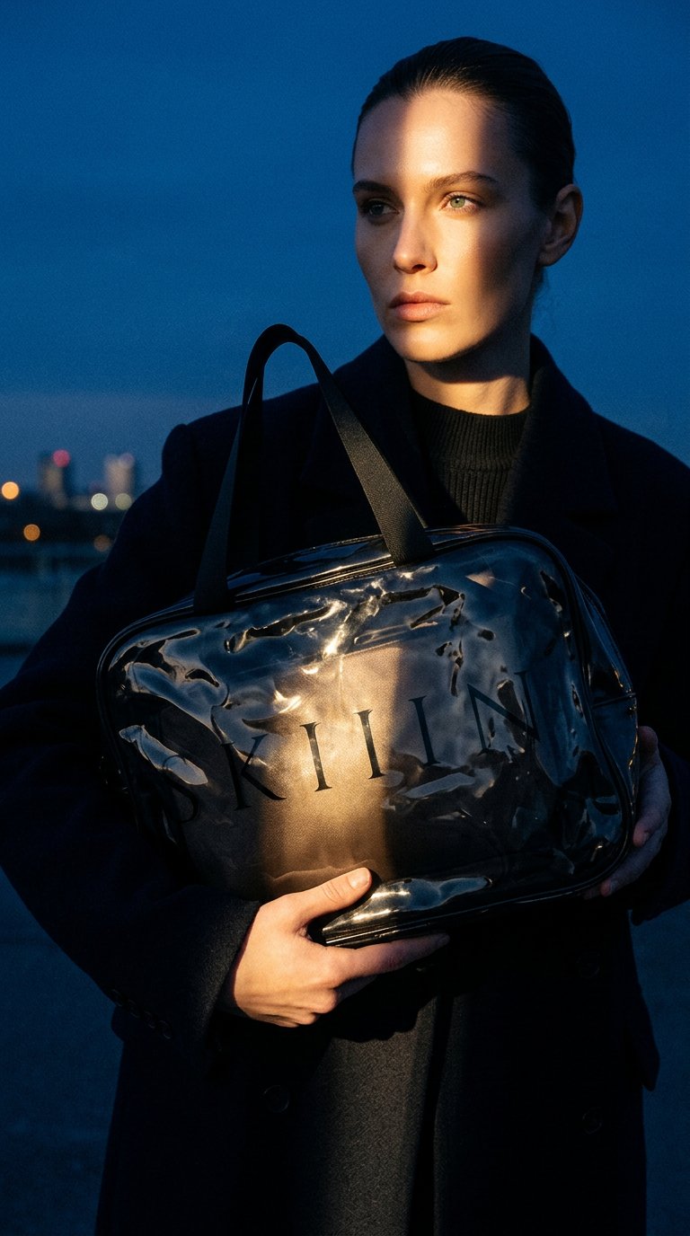 AI product shot of Large Cosmetic Travel Bag