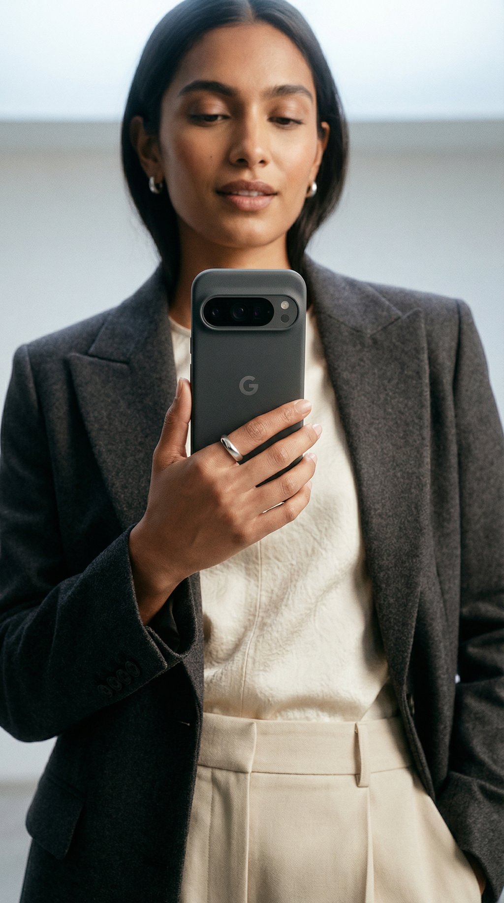 AI product shot of Google Pixel 10 Pro
