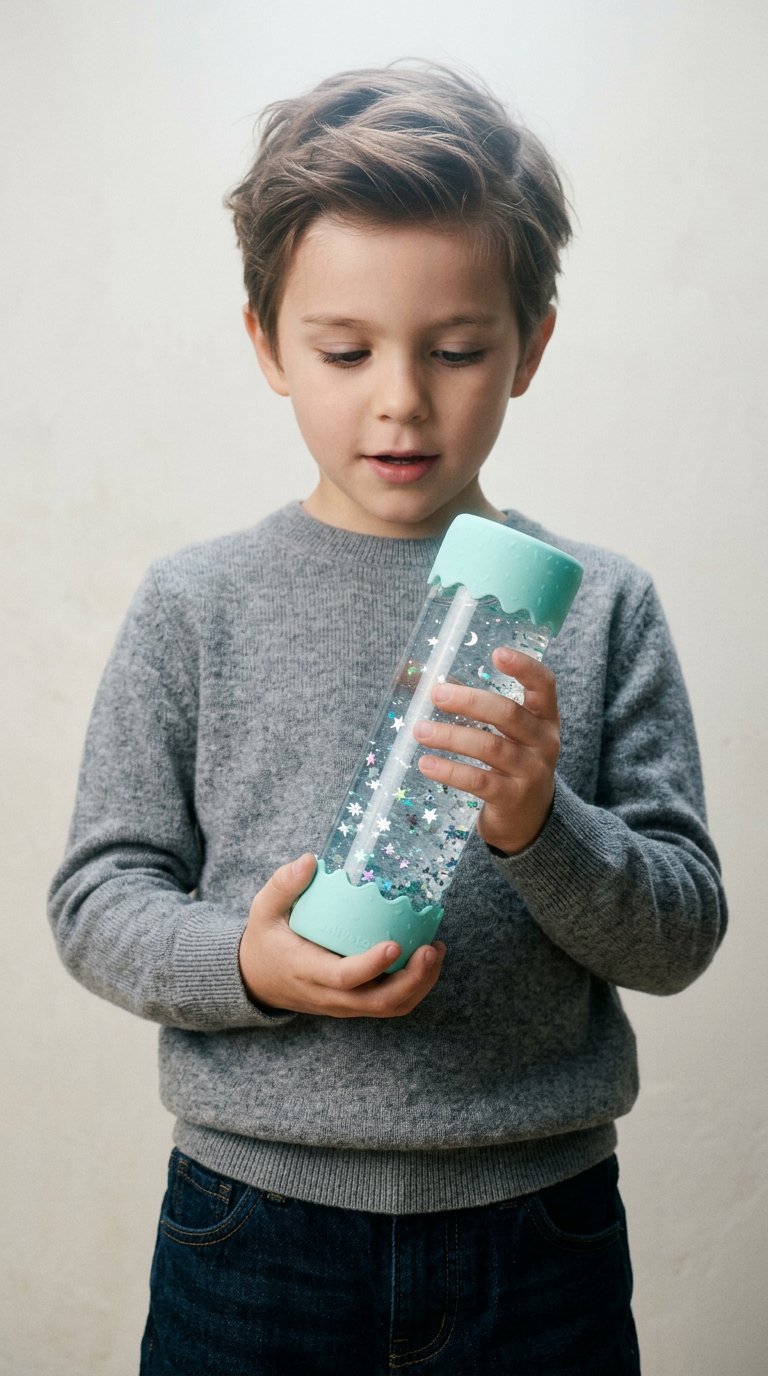 AI product shot of Baby Calm Down Bottle