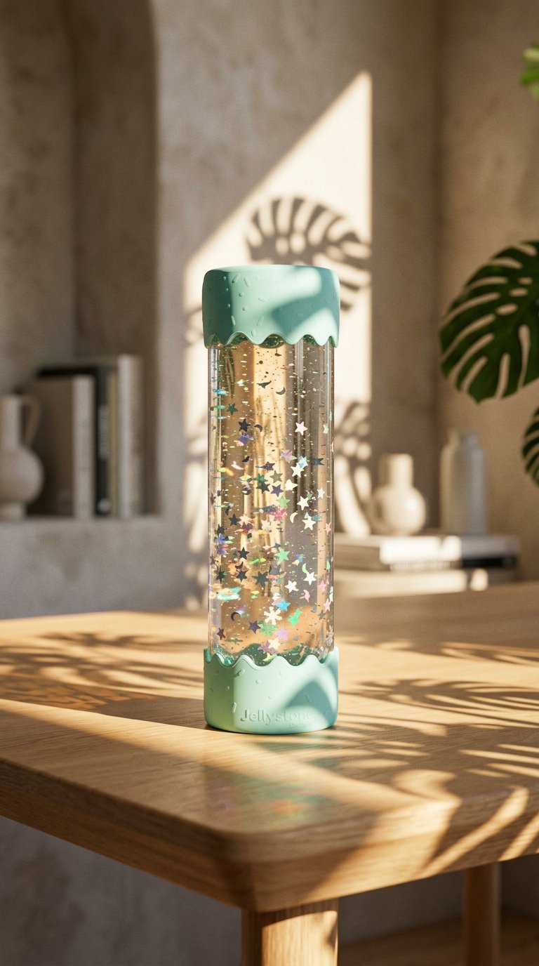 AI product shot of Baby Calm Down Bottle