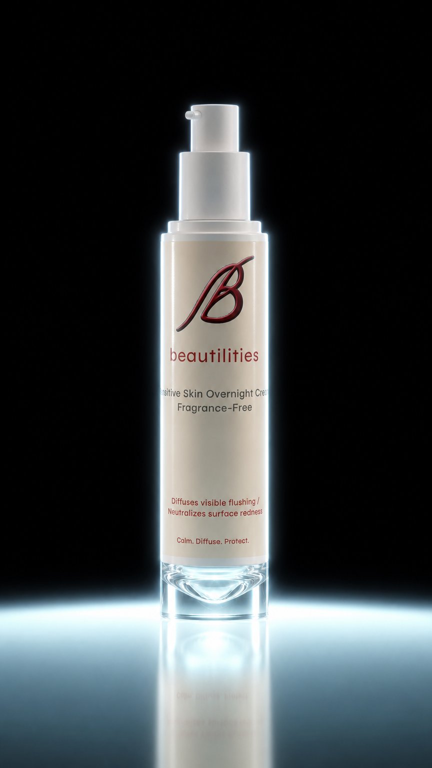 AI product shot of Sensitive Skin Overnight Cream, Fragrance-Free