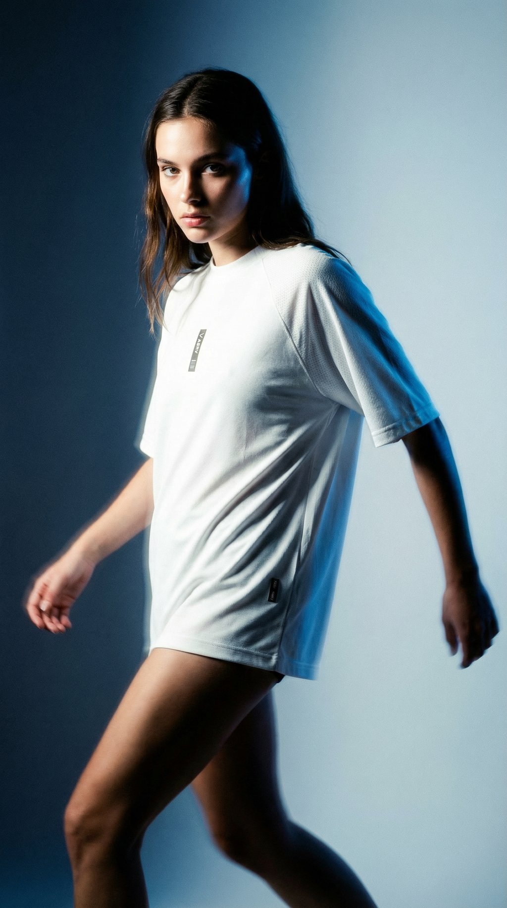 AI product shot of Waffle Knit Oversized Tee