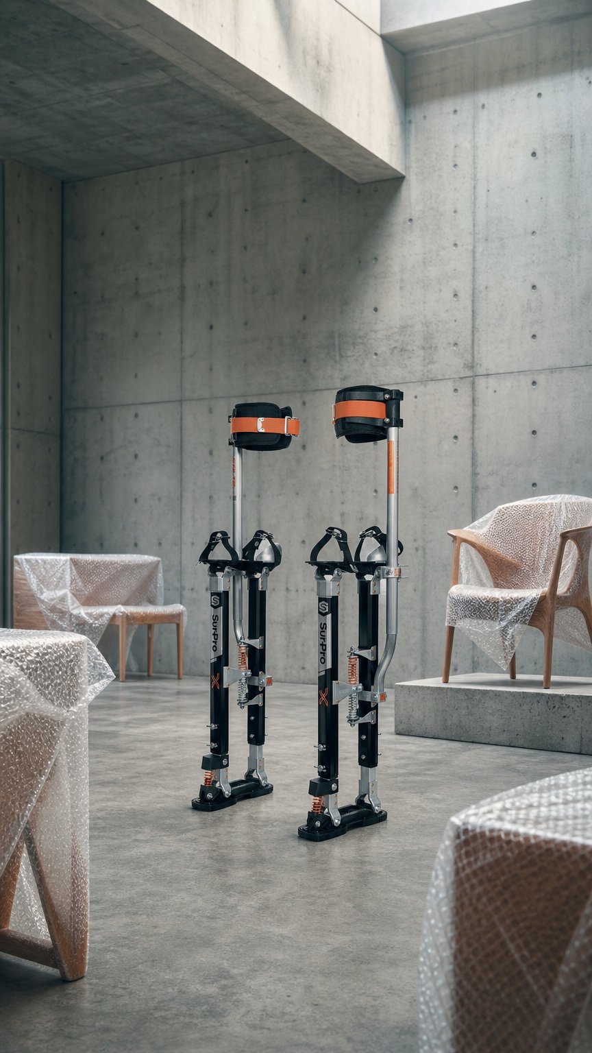 AI product shot of SurPro Magnesium Stilts single-sided (M) 530-785mm S1X-M-2131