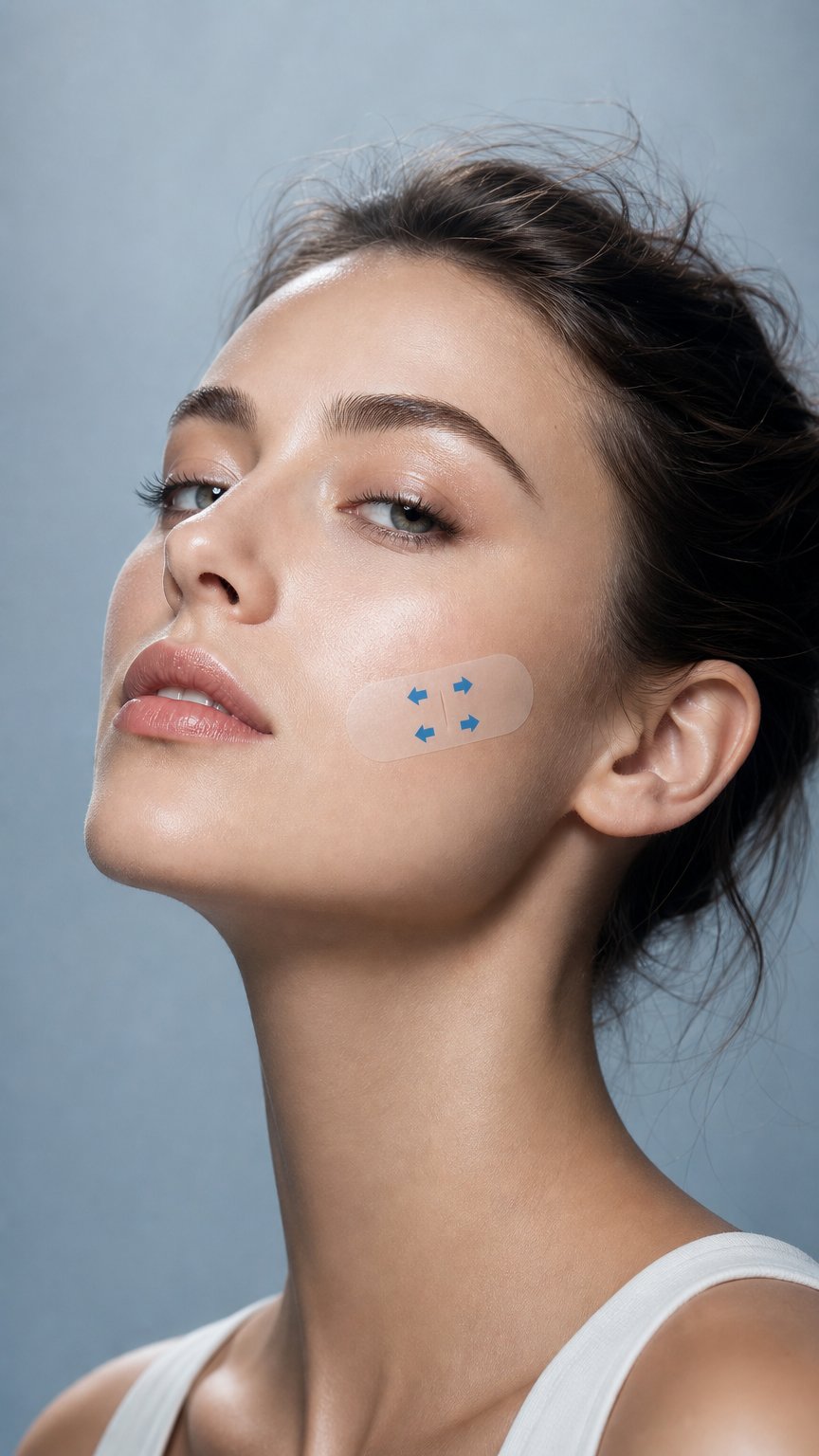 AI product shot of Face Lifting & Contouring Stickers