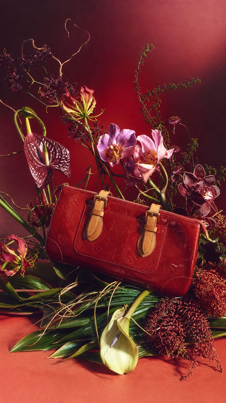 AI product shot of Louis Vuitton Rosewood Avenue Vernis Red Shoulder Bag | Authentic Vintage 2008