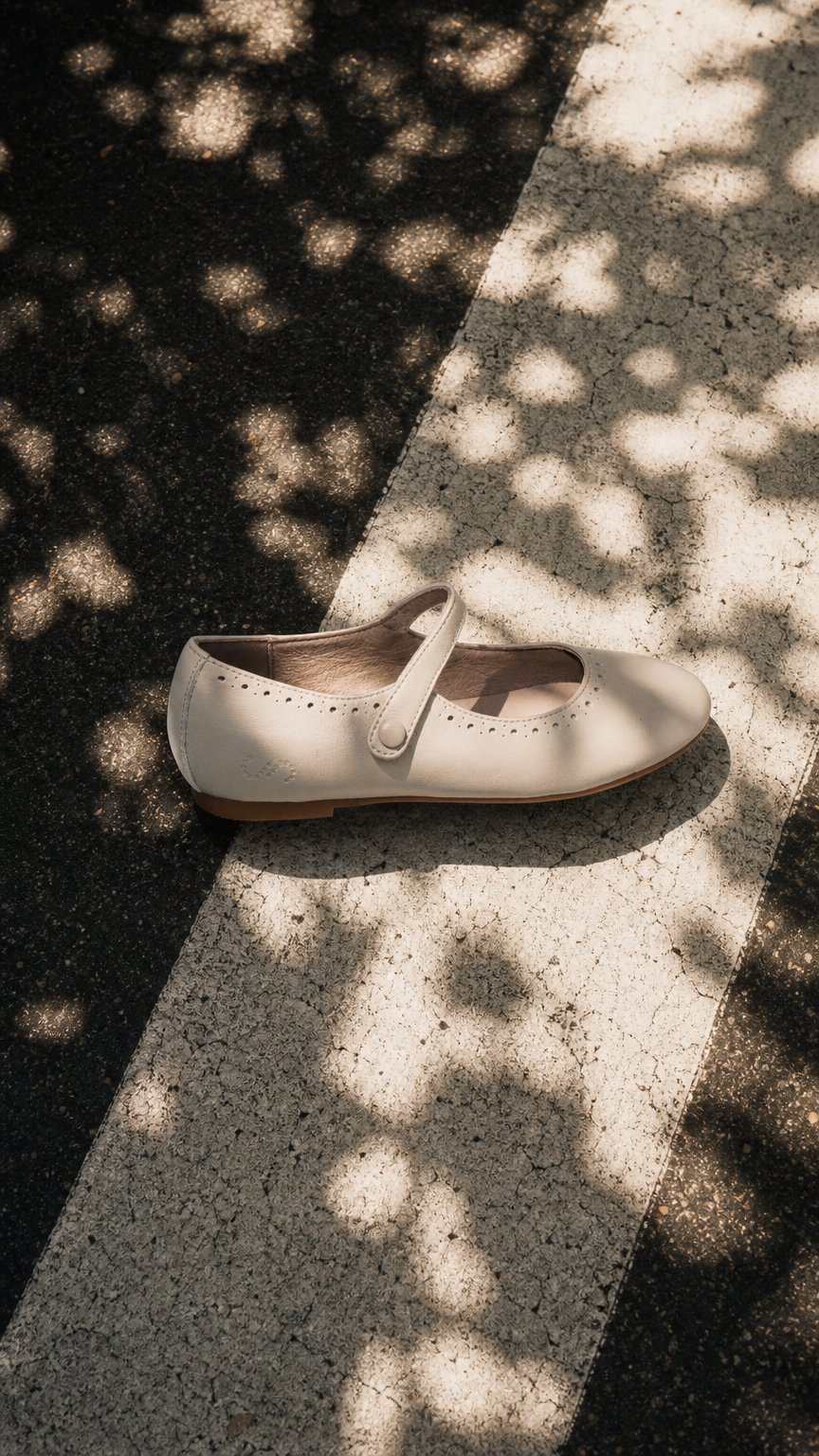 AI product shot of Bloom Perforated Mary Jane