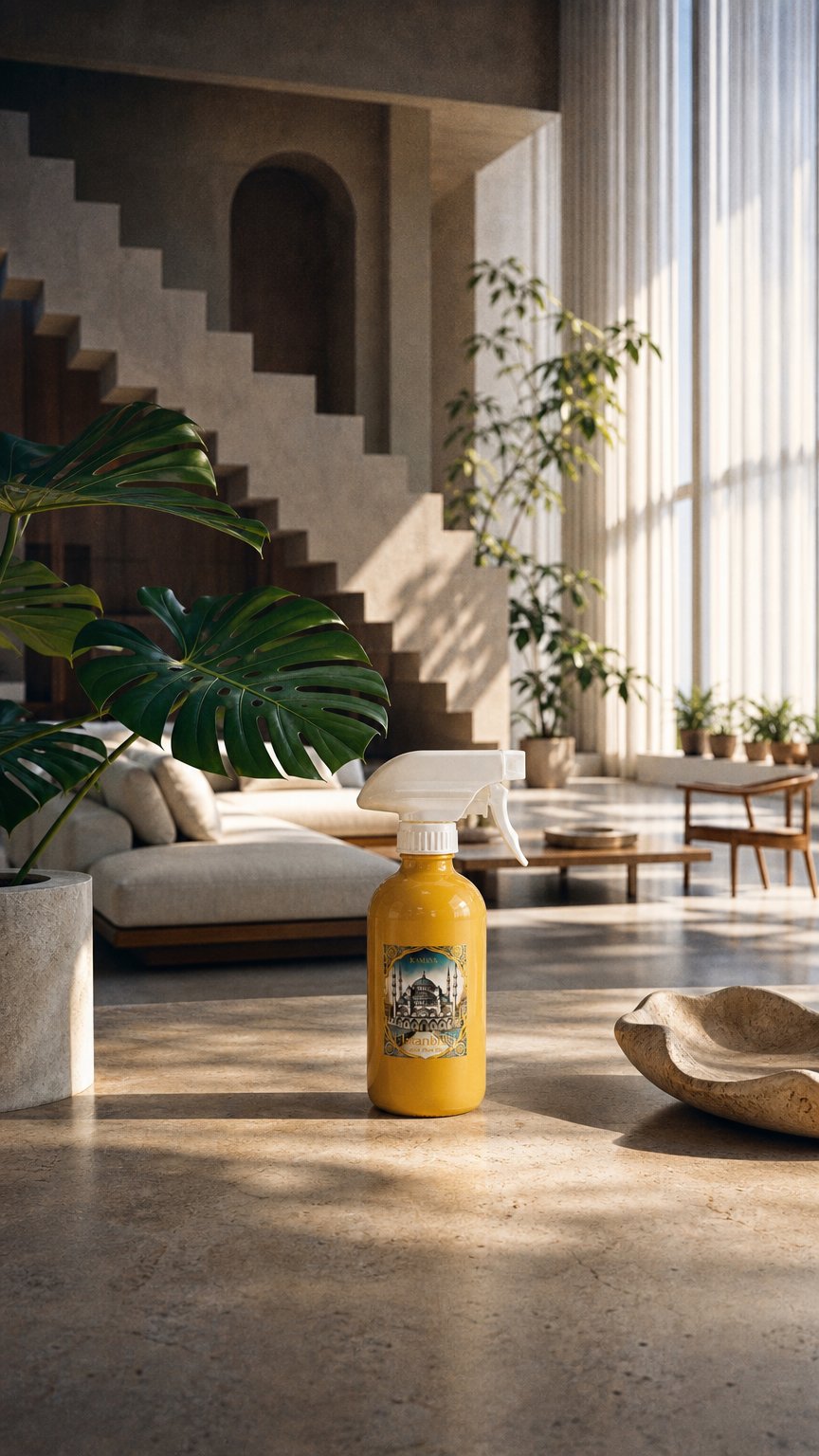 AI product shot of Istanbul skyline 200ml Room Spray