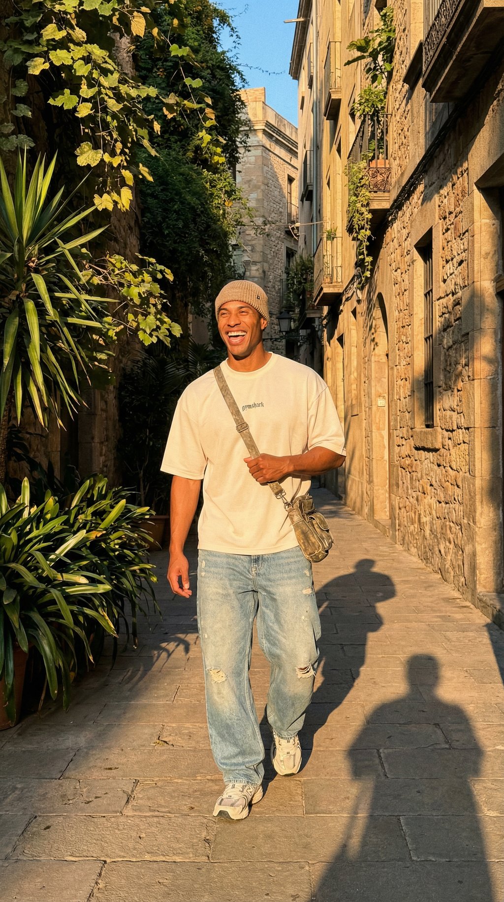 AI product shot of Tactical Oversized T-Shirt