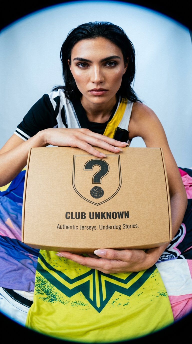 AI product shot of Club Unknown Mystery Box