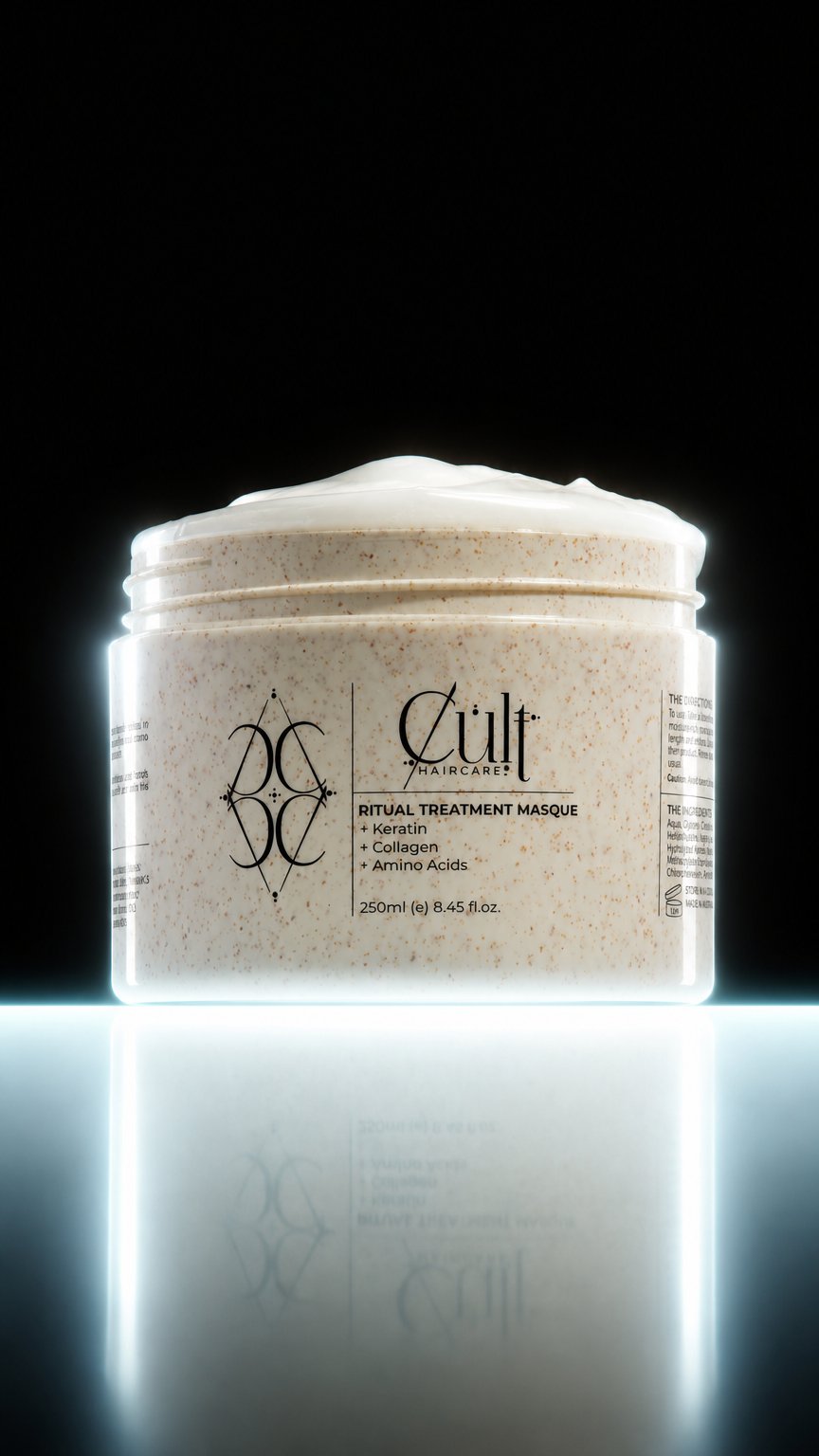 AI product shot of CULT Haircare Ritual Treatment Masque 250ml (e) 8.45 fl. Oz.