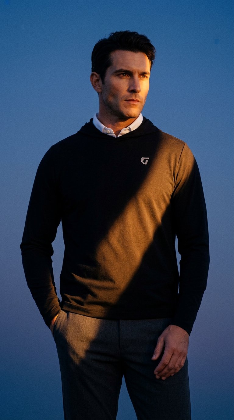 AI product shot of H&B x GolfN - Jackson Pullover