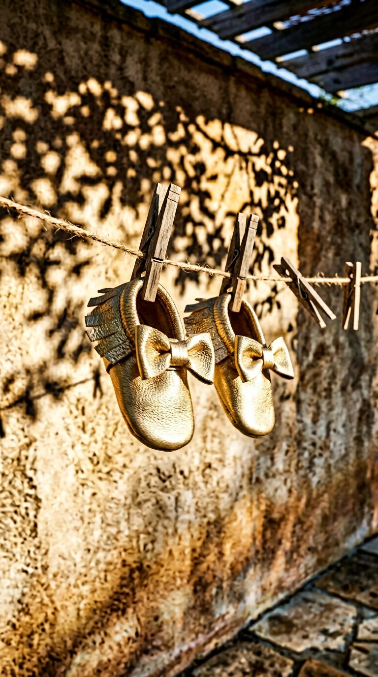AI product shot of The Coral Pear Moccasins
