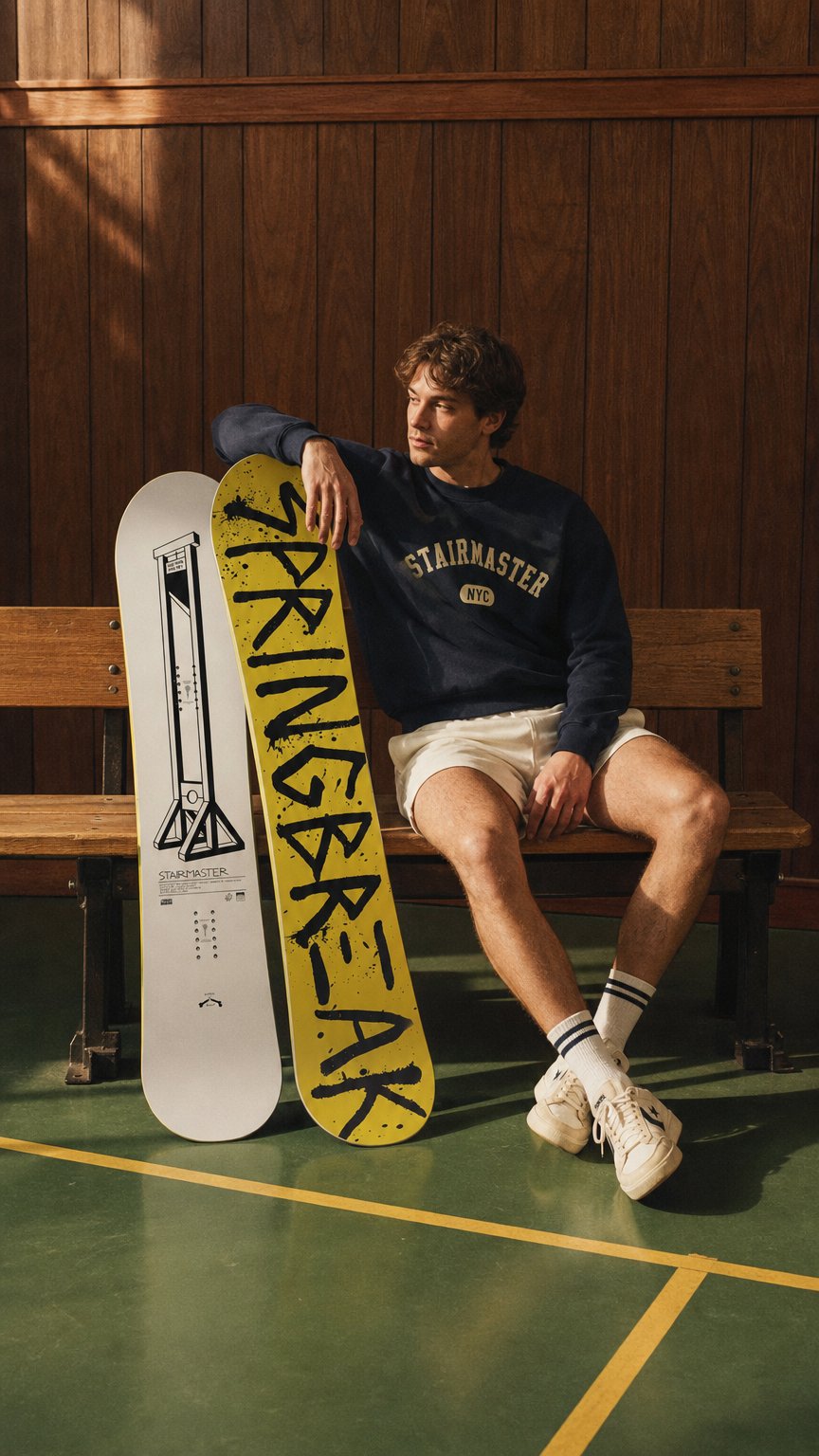 AI product shot of Spring Break Stairmaster Snowboard 2027