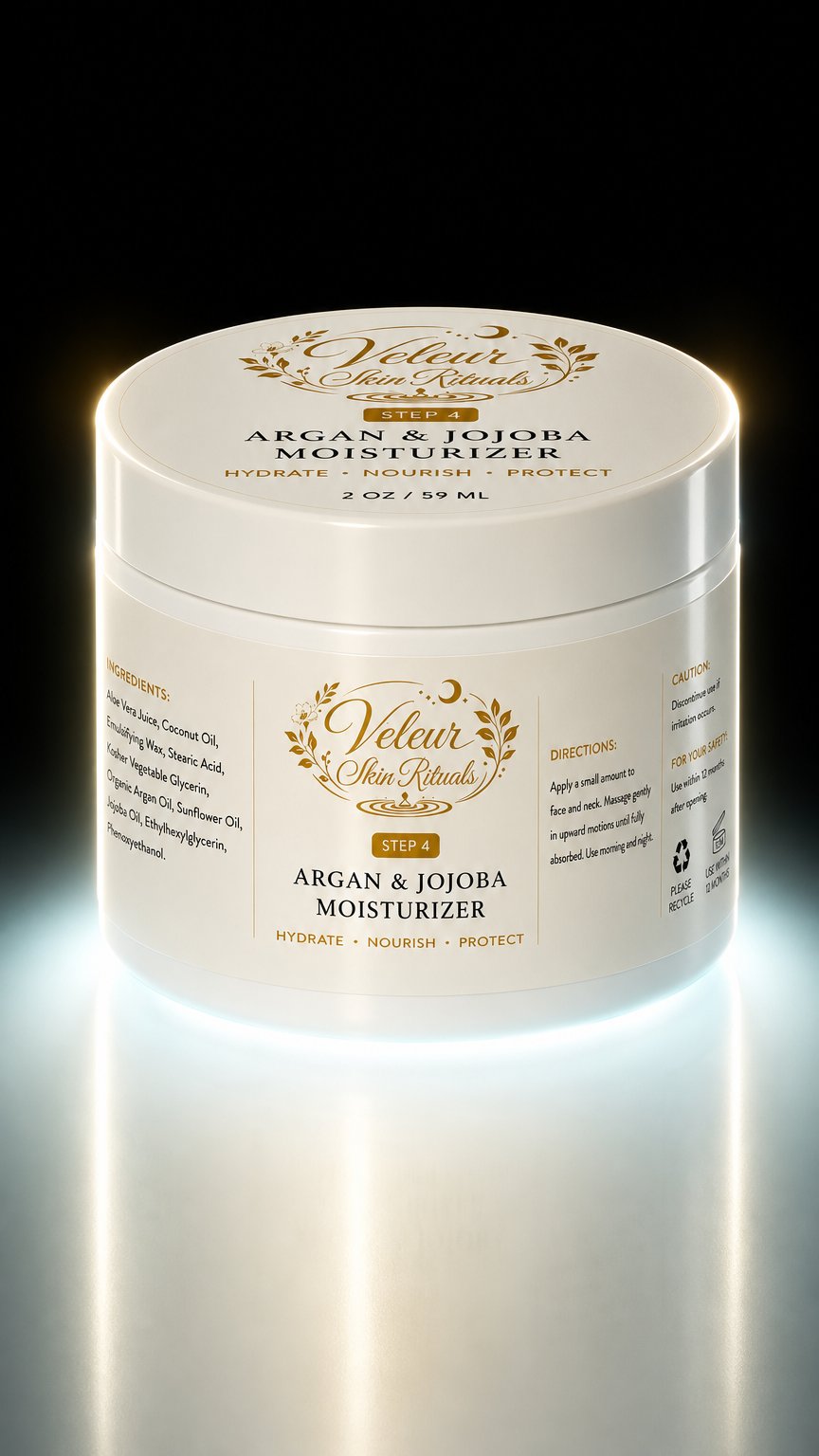 AI product shot of Argan & Jojoba Moisturizer