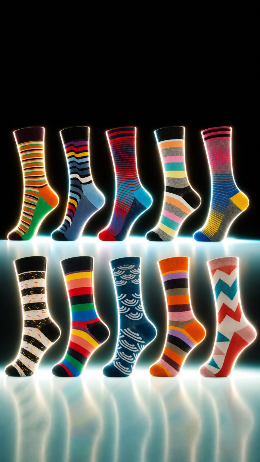 AI product shot of FunkySocks