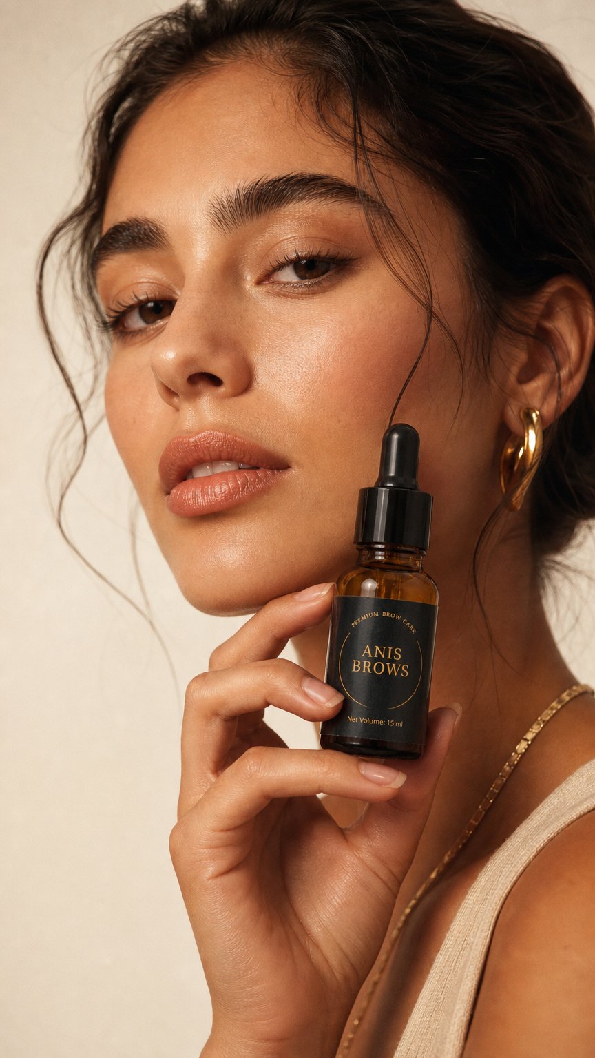 AI product shot of Conditioning Serum Refill · 15 mL Botanical Brow Oil