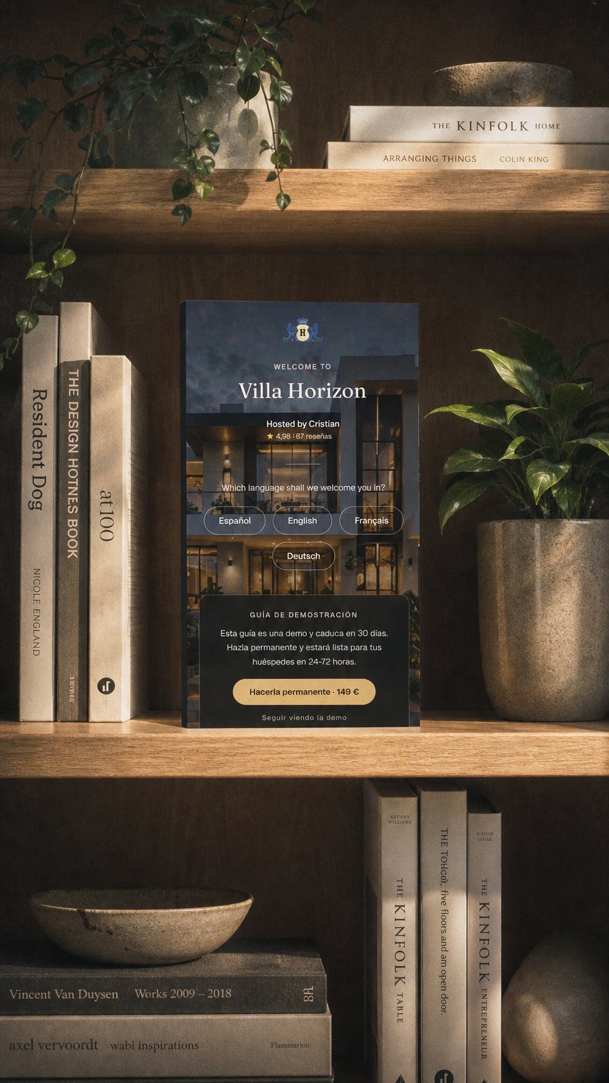 AI product shot of Guía del Huésped (Guest Guide)