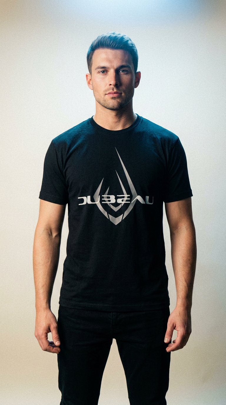 AI product shot of DuBeau Eyewear Logo Shirt.