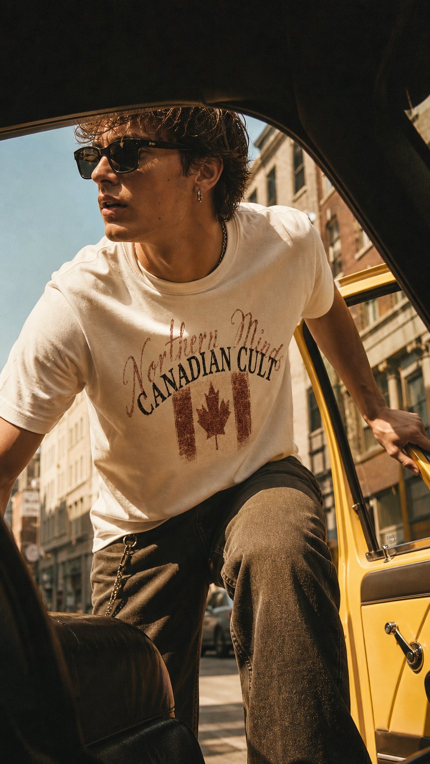 AI product shot of Canadian Cult Tee