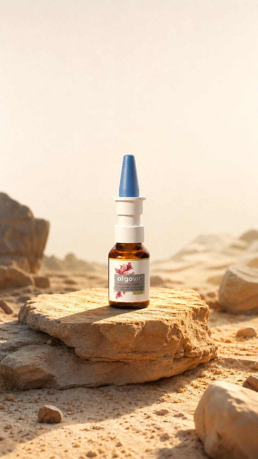 AI product shot of algovir® Erkältungsspray