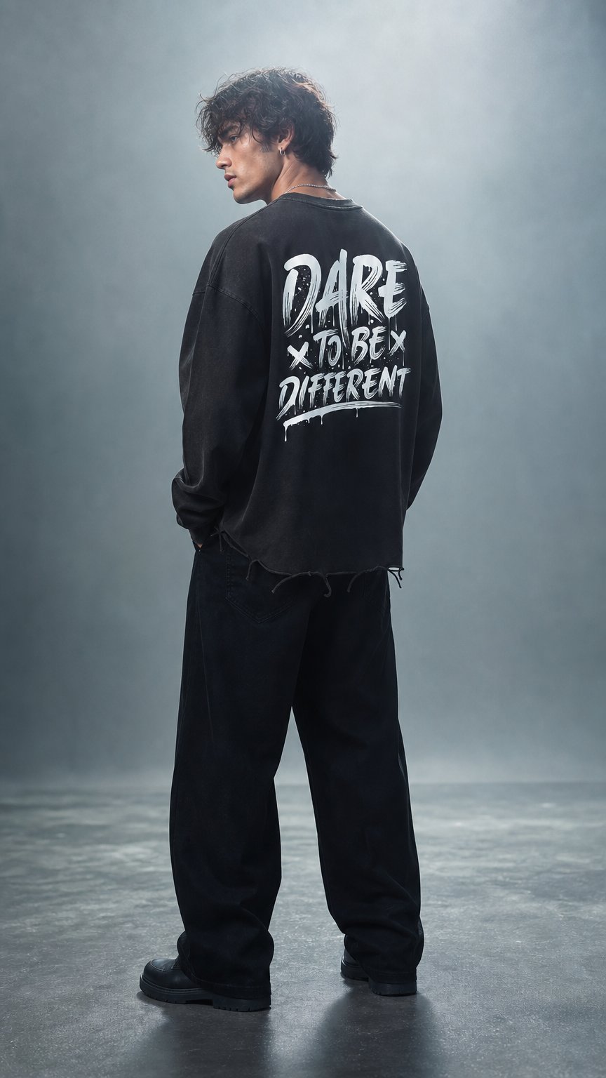 AI product shot of Dare To Be Different – T Shirt