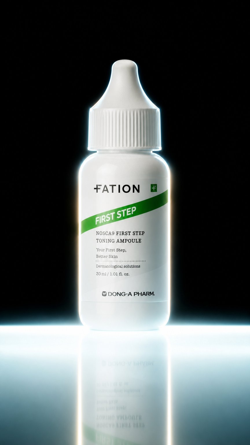 AI product shot of 파티온 노스카나인 퍼스트스텝 흔적앰플 30 ml