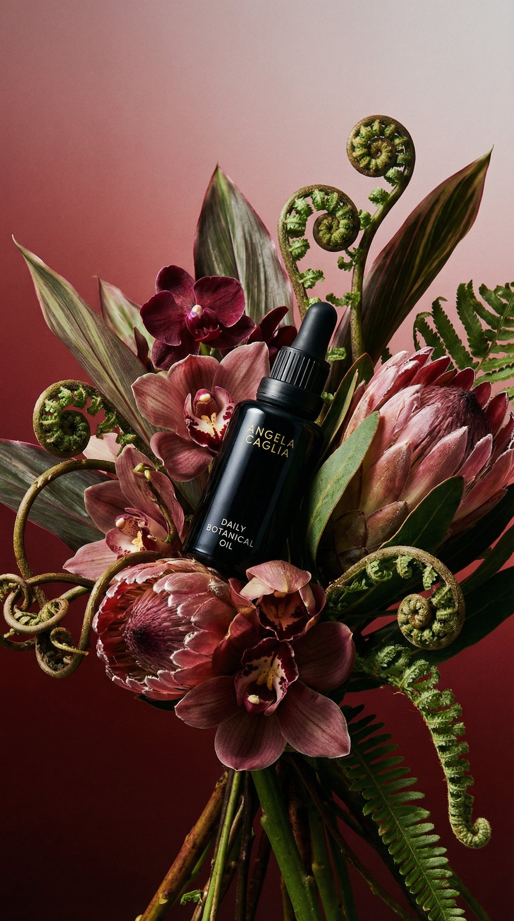AI product shot of Daily Botanical Oil | W Best Product Launch